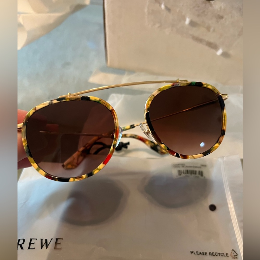 KREWE SUNGLASSES Chartres Canary 18K BRAND NEW